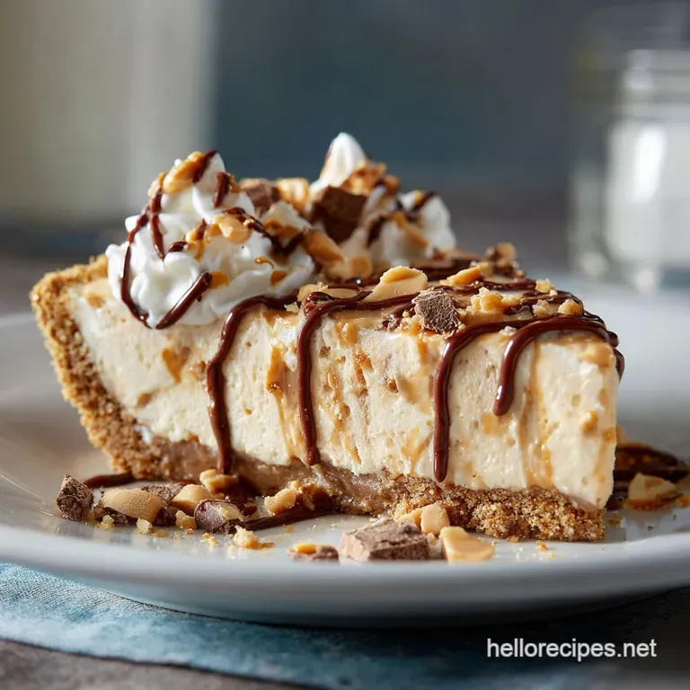 Peanut Butter Pie: the Easy Decadent No-Bake Dream Pie presentation