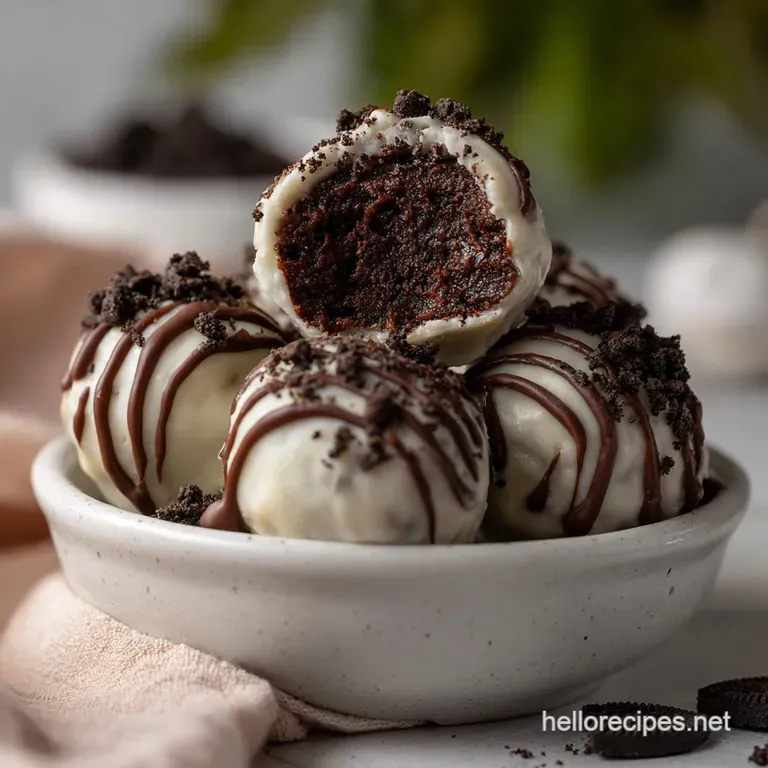 Oreo Balls: Simple No Bake Oreo Truffles Recipe presentation