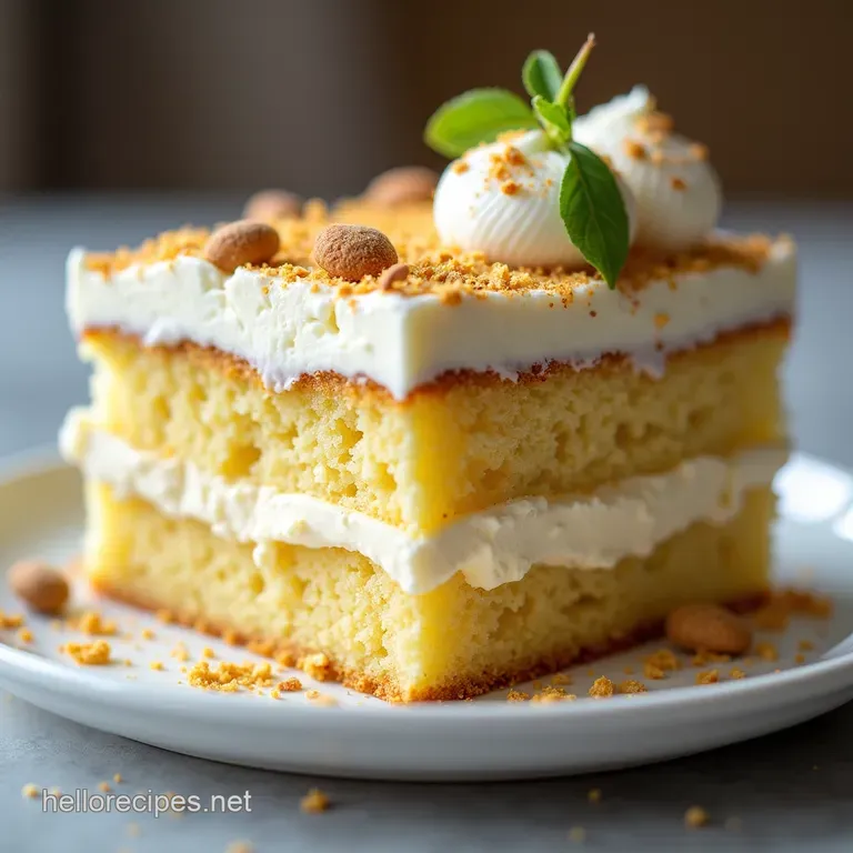Easy NoBake Vanilla Cream Cake Recipe No Oven Needed