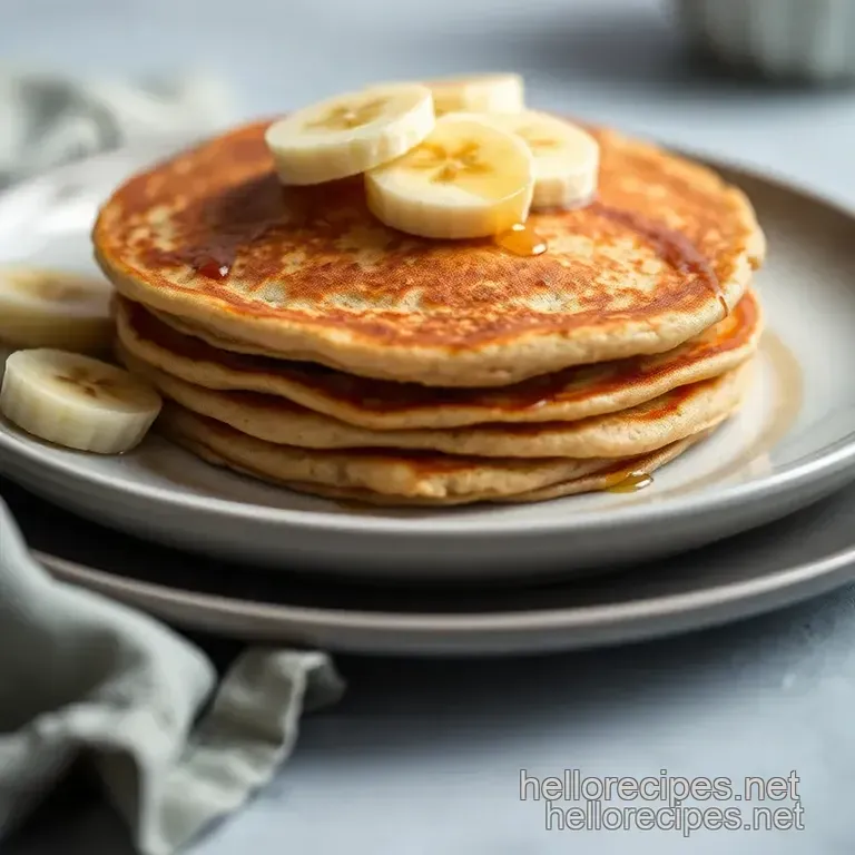 Oat Flour Banana Pancakes presentation