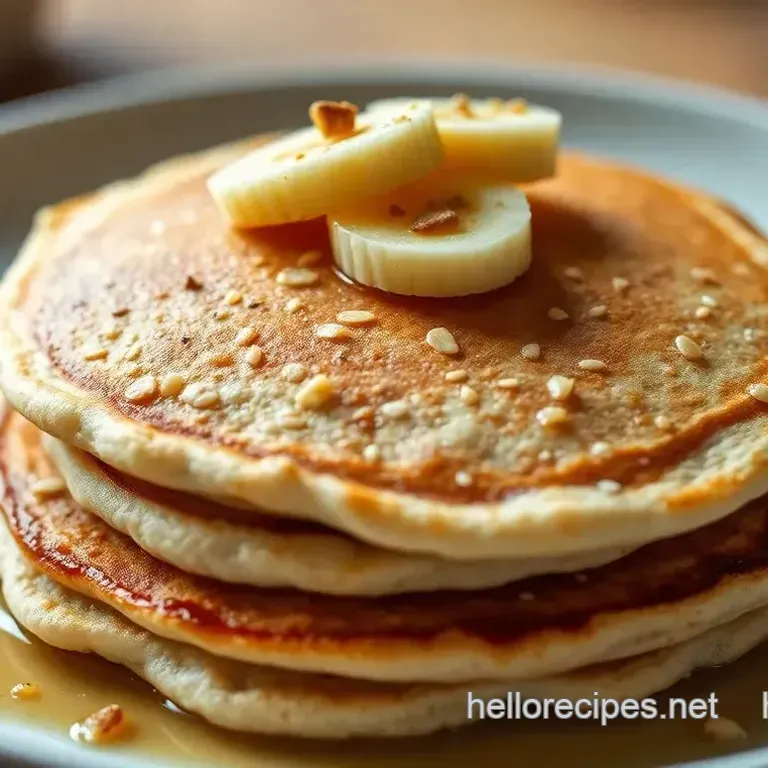 Fluffy Oat Flour Banana Pancakes: A Wholesome Breakfast Treat