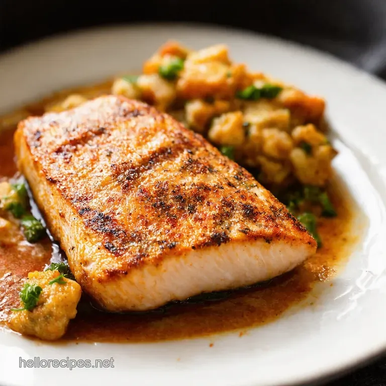 Onepan Blackened Cod with Roasted Lemongarlic Asparagus presentation