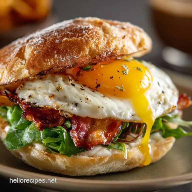 Onepan Breakfast Sandwich the Full English in Your Hand presentation