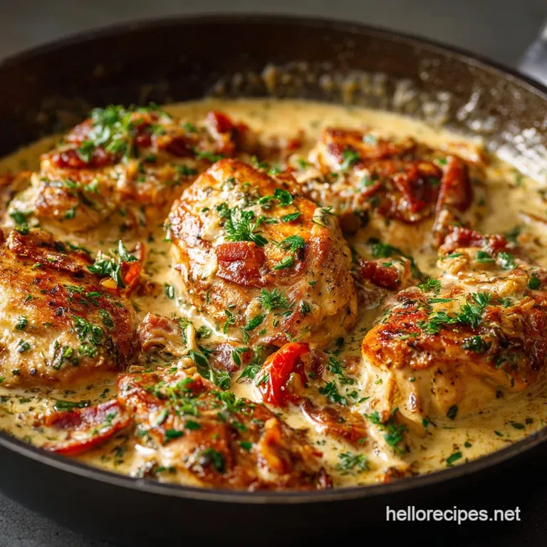 The Ultimate OnePan Creamy Tuscan Chicken with Spinach and SunDried Tomatoes