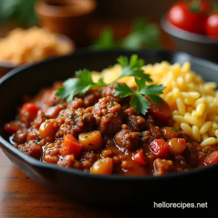 Havana Heatwave The Perfect OnePan Cuban Beef Picadillo presentation