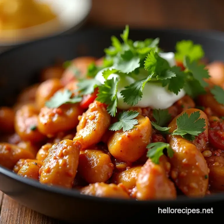 Onepan Fiesta Sizzling Chicken Fajitas presentation