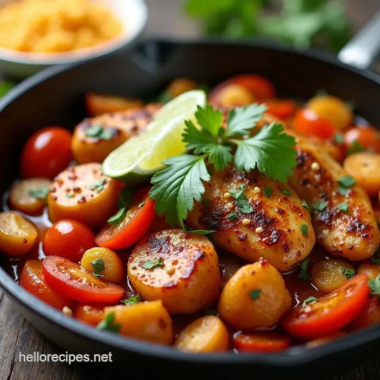 OnePan Fiesta Sizzling Chicken Fajitas