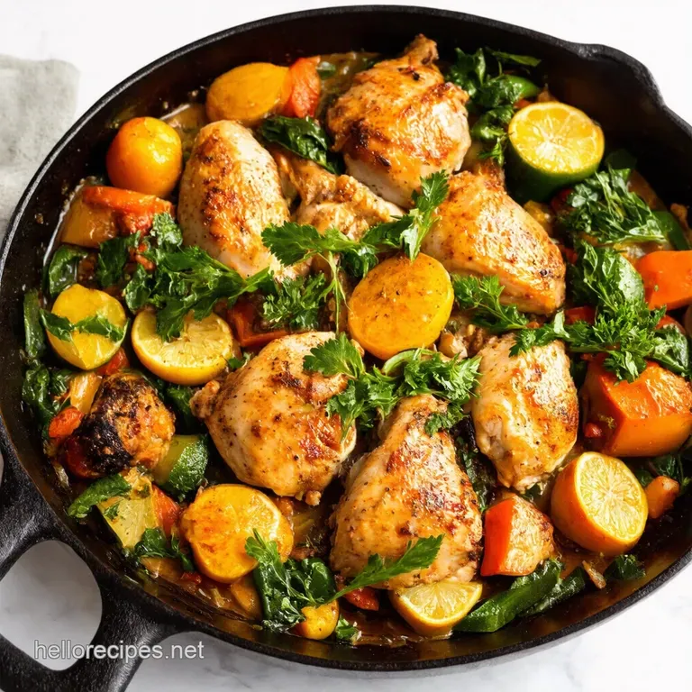 OnePan Lemon Herb Chicken Veggies