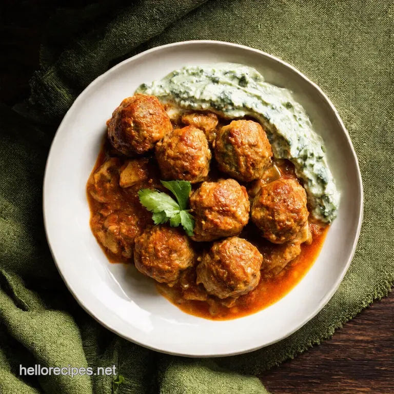 Opa Juicy Greek Turkey Meatballs with Creamy Tzatziki