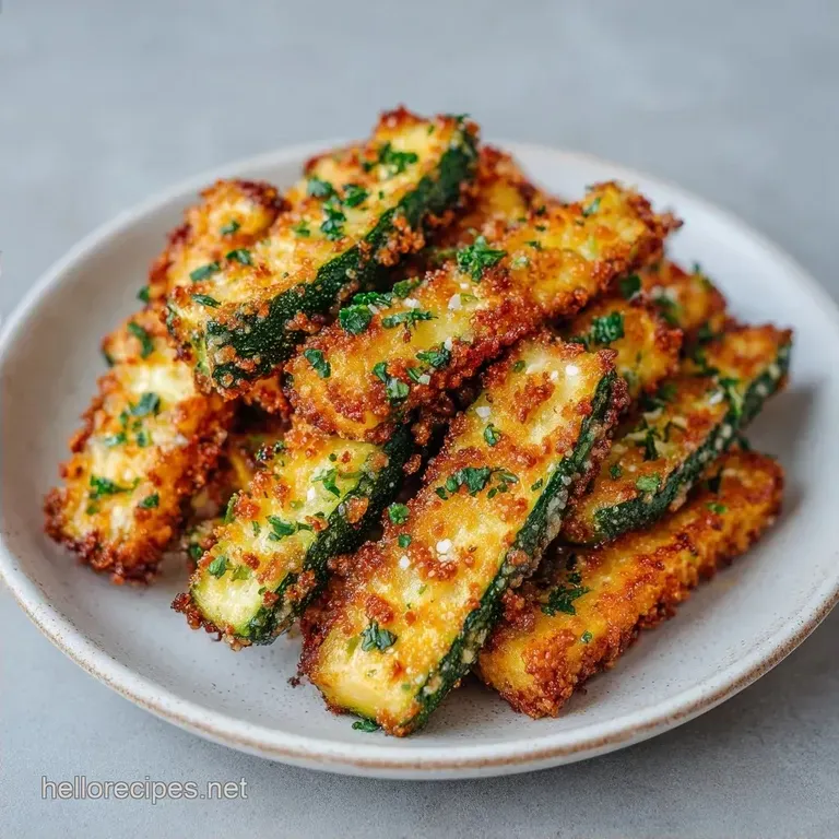 Oven Baked Zucchini Parmesan: Golden and Crispy