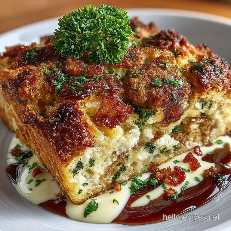 The Ultimate Overnight Eggs Benedict Breakfast Bake