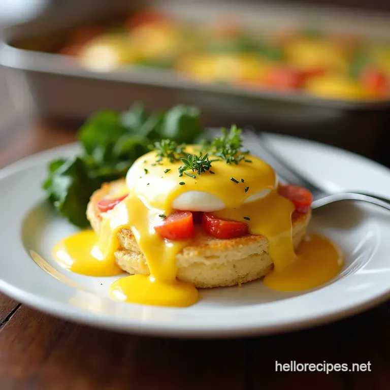 The Grand Overnight Eggs Benedict Casserole MakeAhead Brunch Perfection