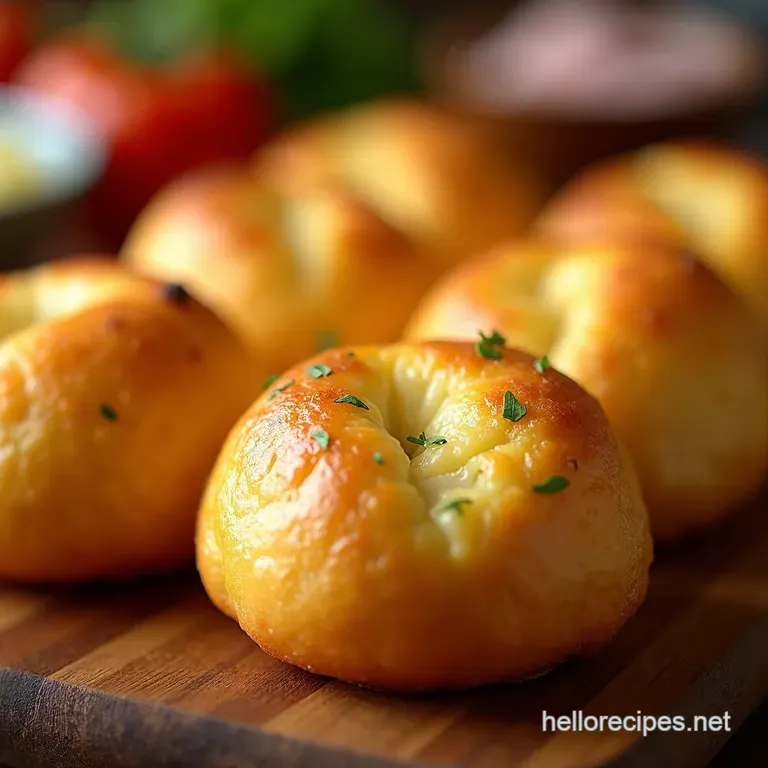 P&atilde;o De Queijo Brazilian Cheese Bread presentation