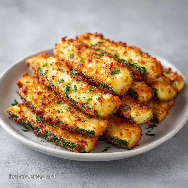 Crispy Garlic Parmesan Air Fryer Zucchini