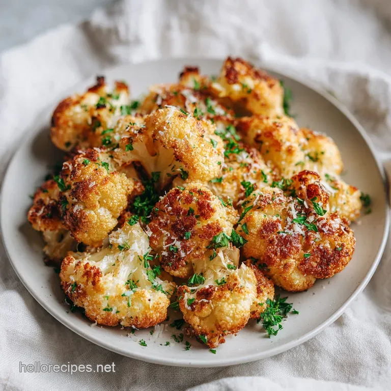 Parmesan Roasted Cauliflower: Crispy Edges