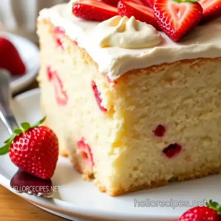 Light & Fluffy Paula Deen Strawberry Cake: Secrets to Strawberry Bliss! presentation