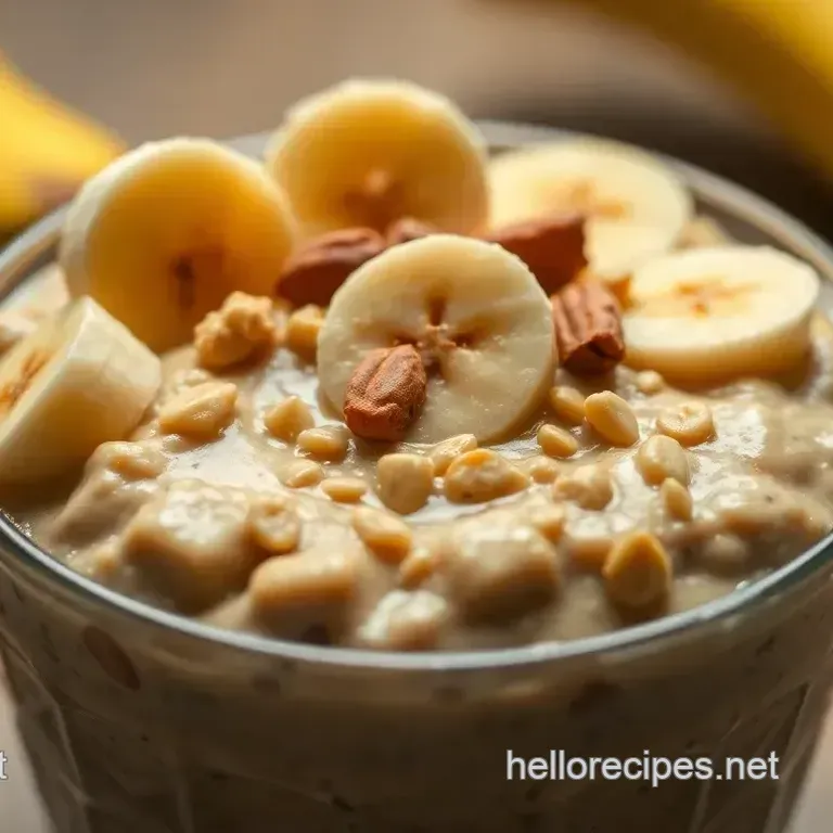 Peanut Butter Banana Overnight Oats: The Elvis Special