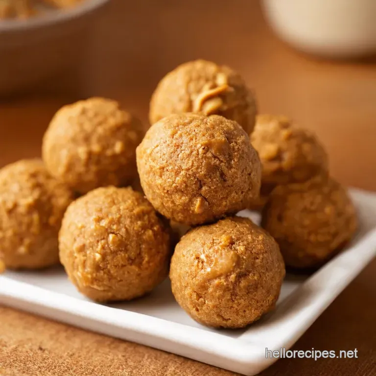 Peanut Butter Bliss Balls Nobake Energy Bites presentation