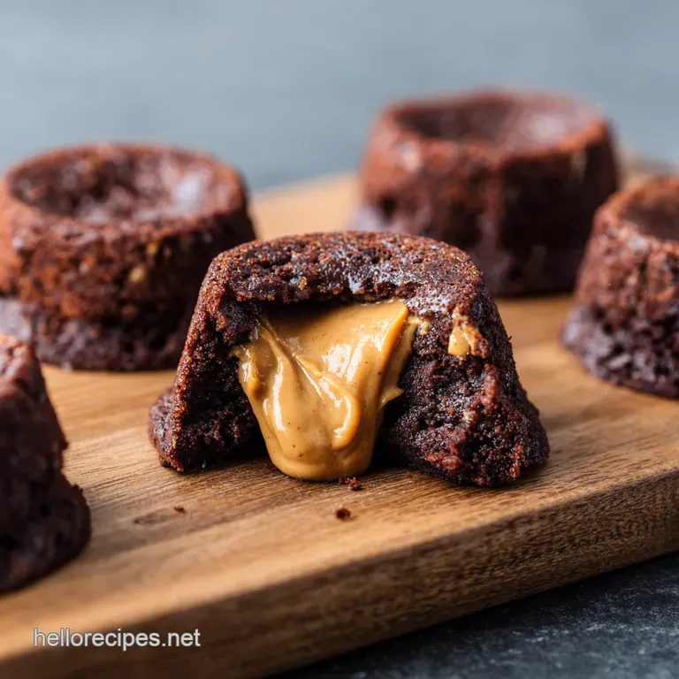 Peanut Butter Molten Lava Cakes