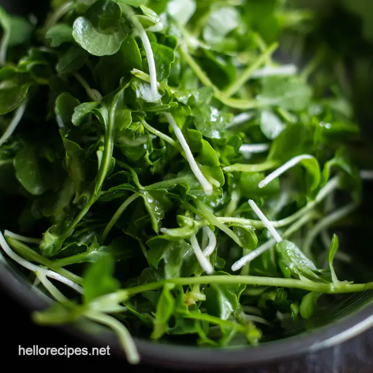 Peppery Watercress Salad with LemonDijon Vinaigrette Toasted Almonds