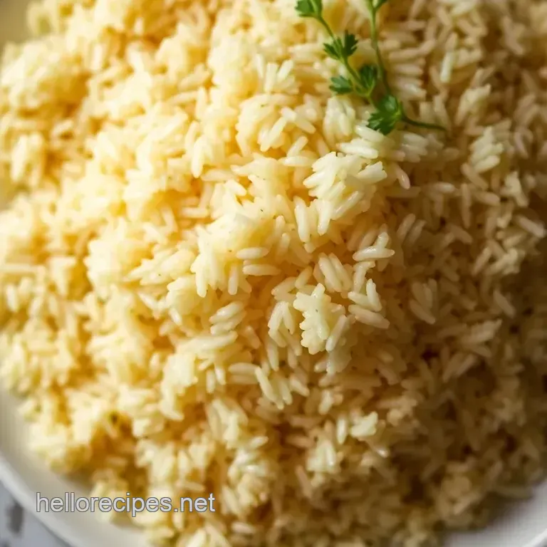 Perfect Fluffy Rice Pilaf: A Step-by-Step Guide to Flavorful Fluffiness presentation
