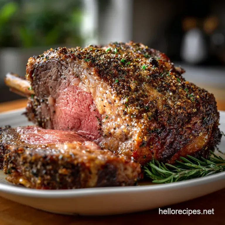 Rib Roast: Classic Herb-Crusted Perfection