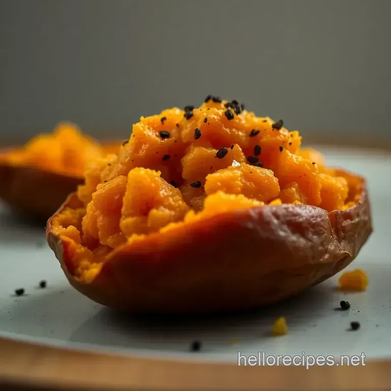 Perfectly Baked Sweet Potatoes: Fluffy Flavorful and Foolproof presentation