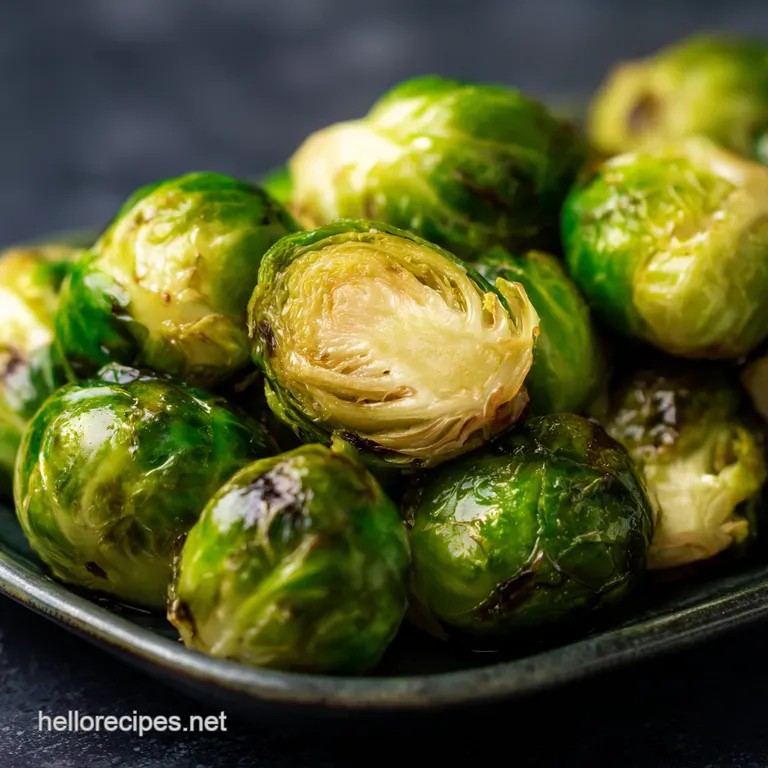 Perfectly Caramelized Roasted Brussels Sprouts with Balsamic Glaze