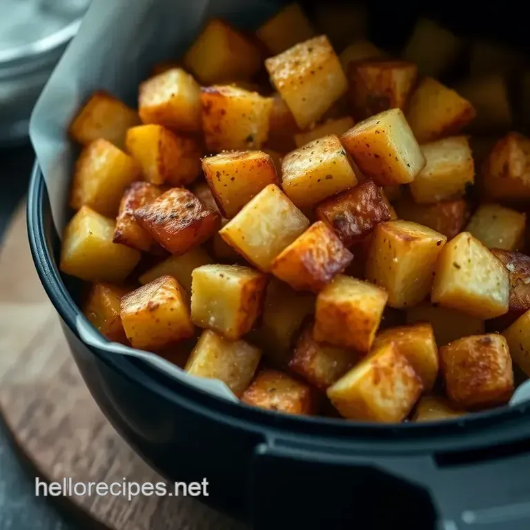 Perfectly Crispy Air Fryer Potatoes presentation