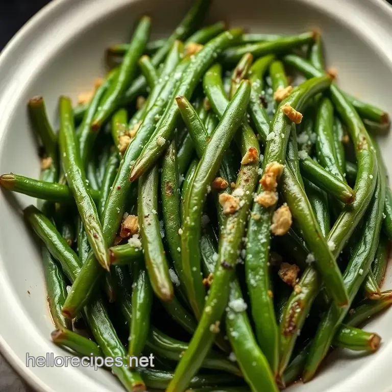 Perfectly Roasted Green Beans: A Flavorful Delight presentation