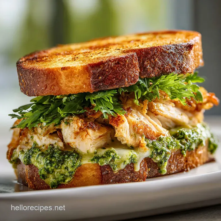 Gourmet chicken sandwich on toasted sourdough next to a bright green salad, ready to be enjoyed at lunch.