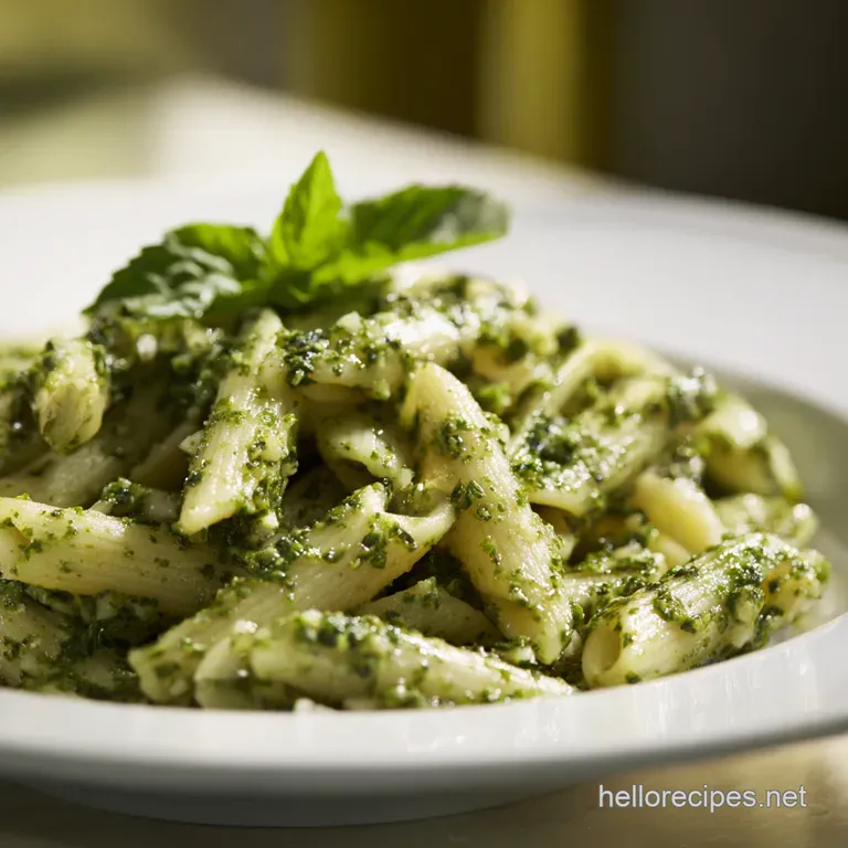 Pesto Perfect Chicken Orzo Pasta Salad presentation
