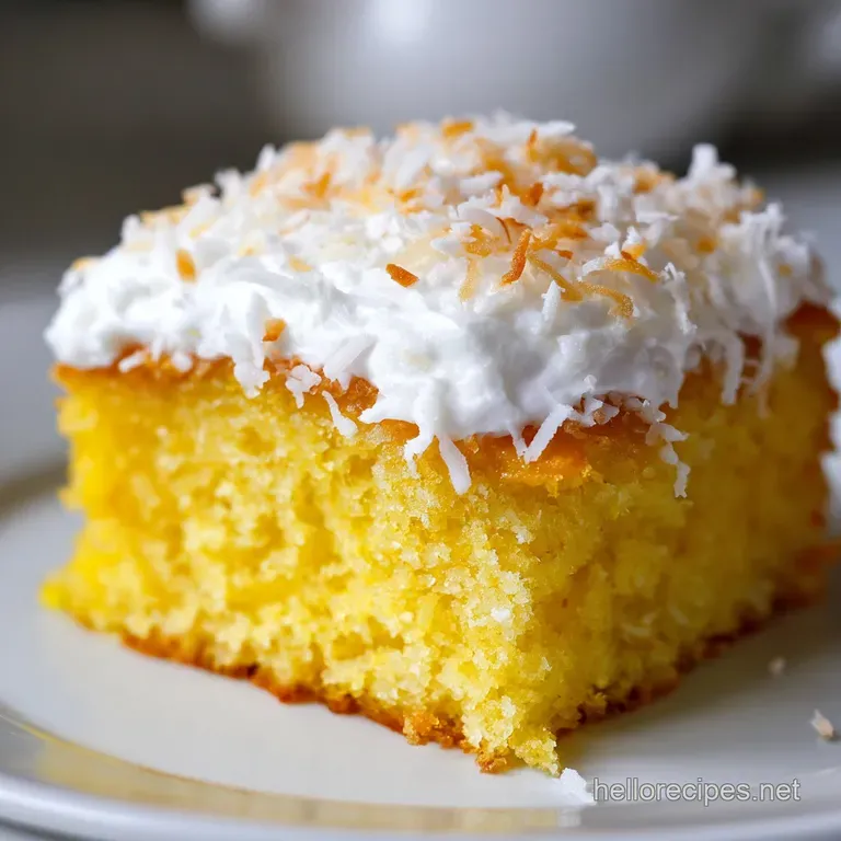 Pineapple Coconut Dream Cake: Tropical and Creamy