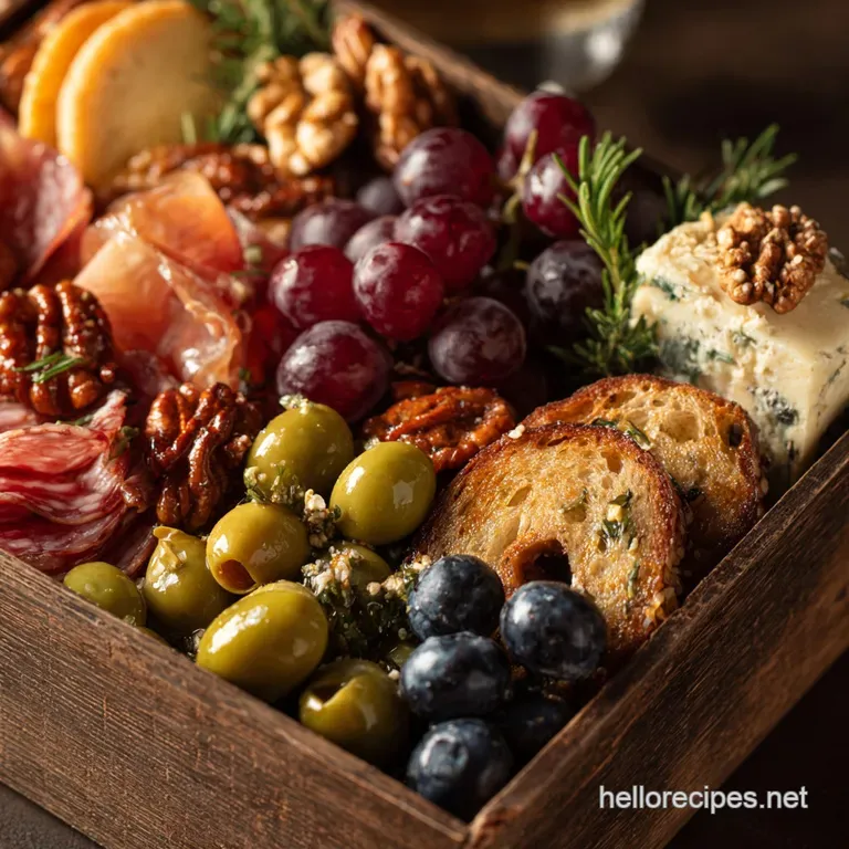 The Keep Calm and Graze on Snackle Box Portable Charcuterie Feast presentation