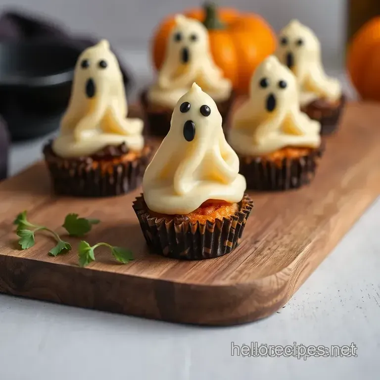 Spooky Ghost Cheese Balls presentation