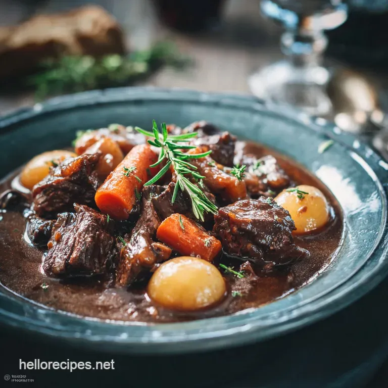 Beef Bourguignon Deep Rich and Unapologetically Classic Stew