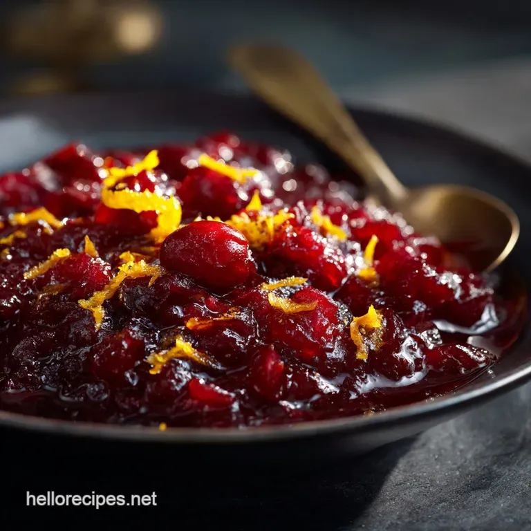 Cranberry Sauce: Bright Jammy and Better Than a Jar (With Orange) presentation