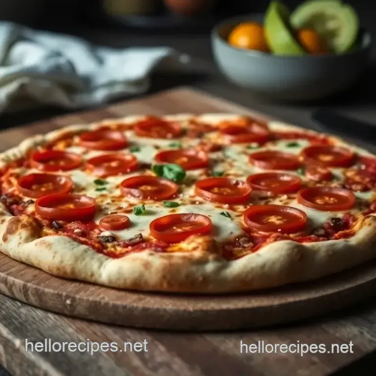 Proper Homemade Pizza presentation