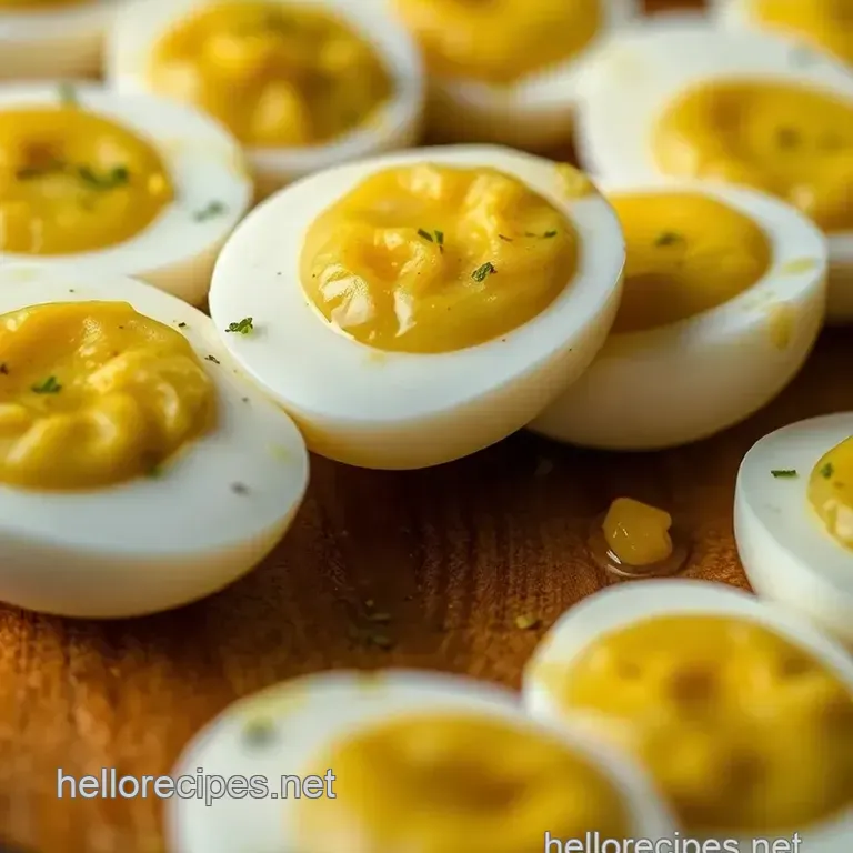 Pub Grub Perfection: Classic Pickled Eggs presentation