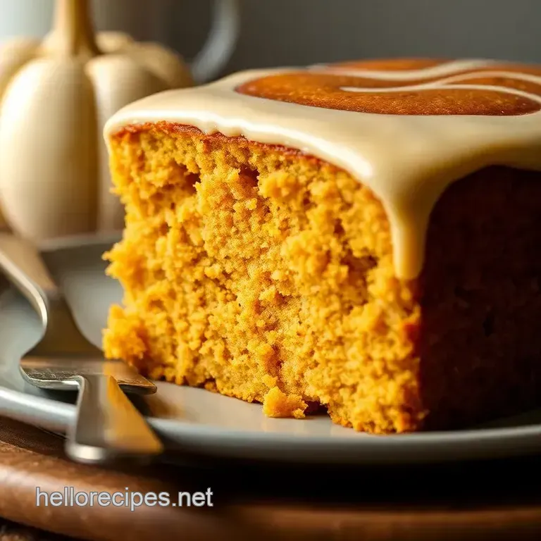 Pumpkin Better Than Sex Cake presentation