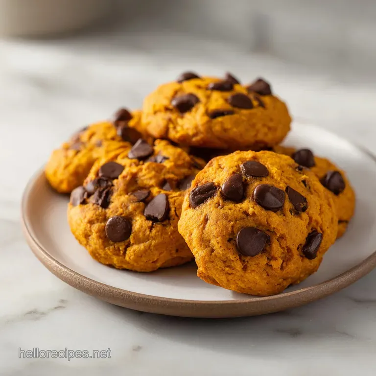 Pumpkin Chocolate Chip Cookies III: Soft and Cake-Like