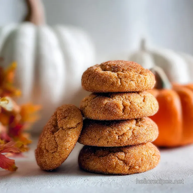 Pumpkin Spice Snickerdoodles with Crisp Exterior