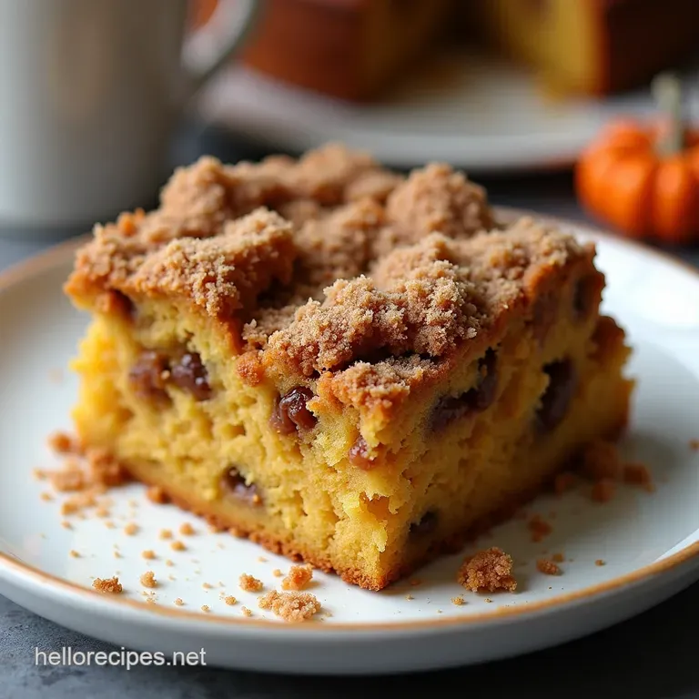 The Ultimate Pumpkin Coffee Cake Recipe with Streusel Topping