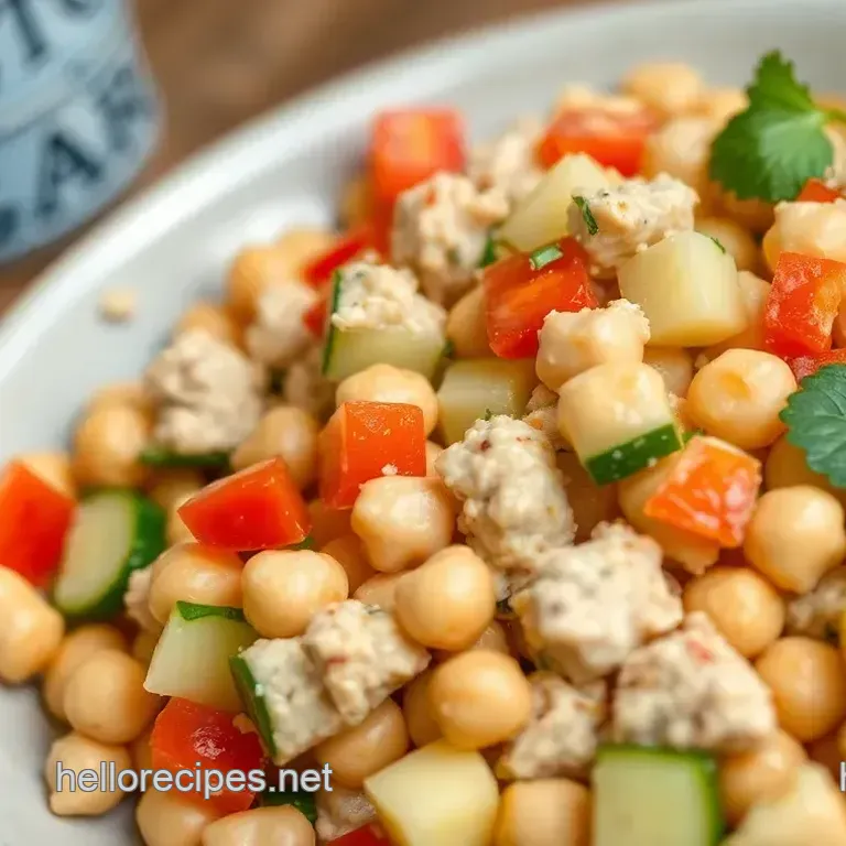 Quick Chickpea Tuna Salad for Busy Days