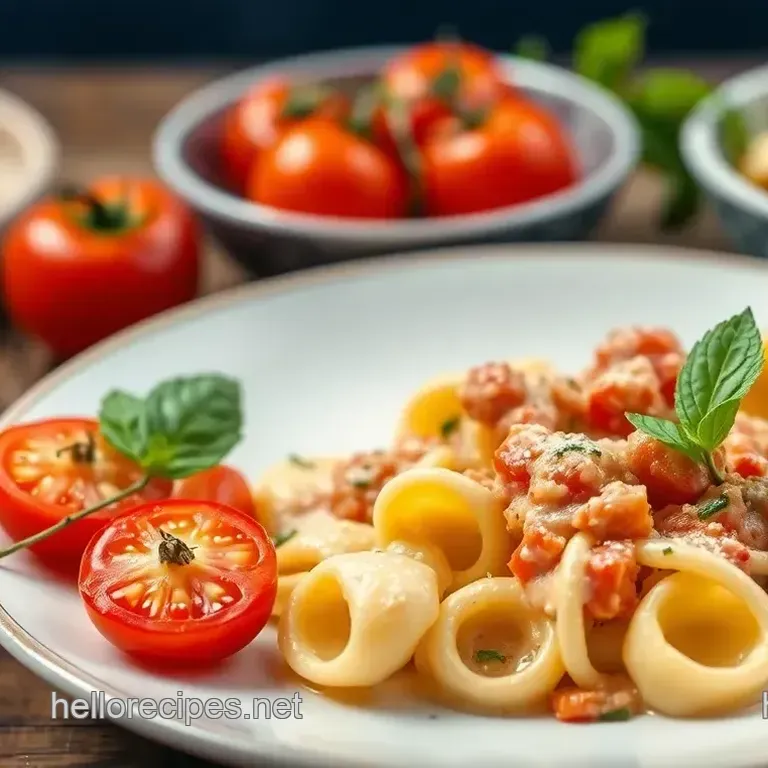 Quick Creamy Tortellini with Fresh Tomatoes