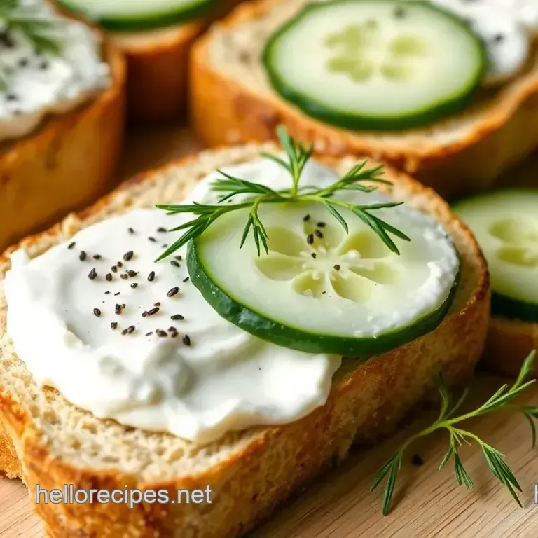 Refreshing Cucumber Sandwiches: A Light Delight for Afternoon Tea