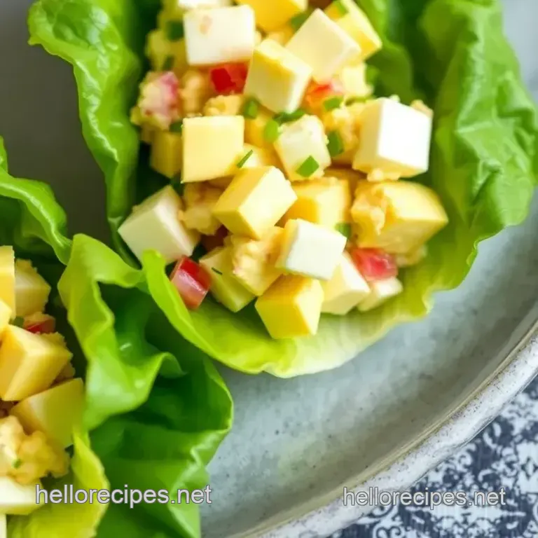Quick Egg Salad Lettuce Wraps in 22 Minutes presentation