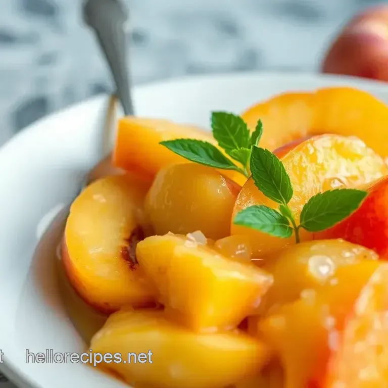 How to Make Quick Fresh Peaches Juicy Summer Bliss: My Easy Delight!