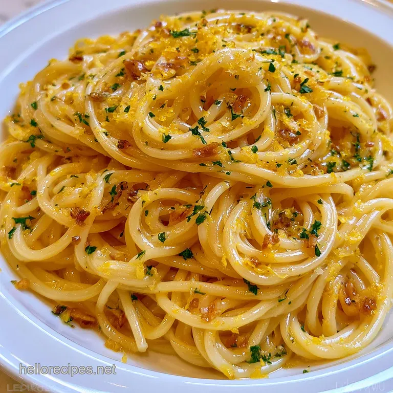 Lemon Garlic Pasta: Silky and Zesty