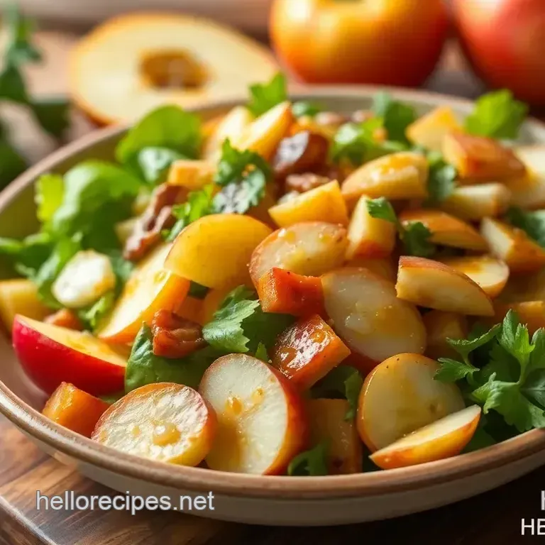 Quick Honeycrisp Salad with Maple Vinaigrette